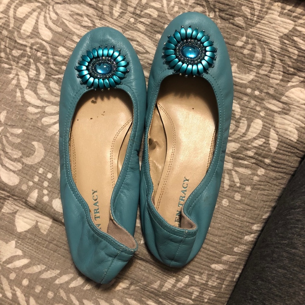 Blue Ellen Tracy flats